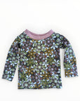 Mädchen Langarmshirt geblümt aus Jersey in Grösse 80 von Petite Jeanne