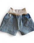 Jungen kurze Hosen aus Jeans in Grösse 116 vorne von Petite Jeanne