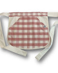 Upcycling_Chlüpplischürze mit grossen rosa und weissen Karos