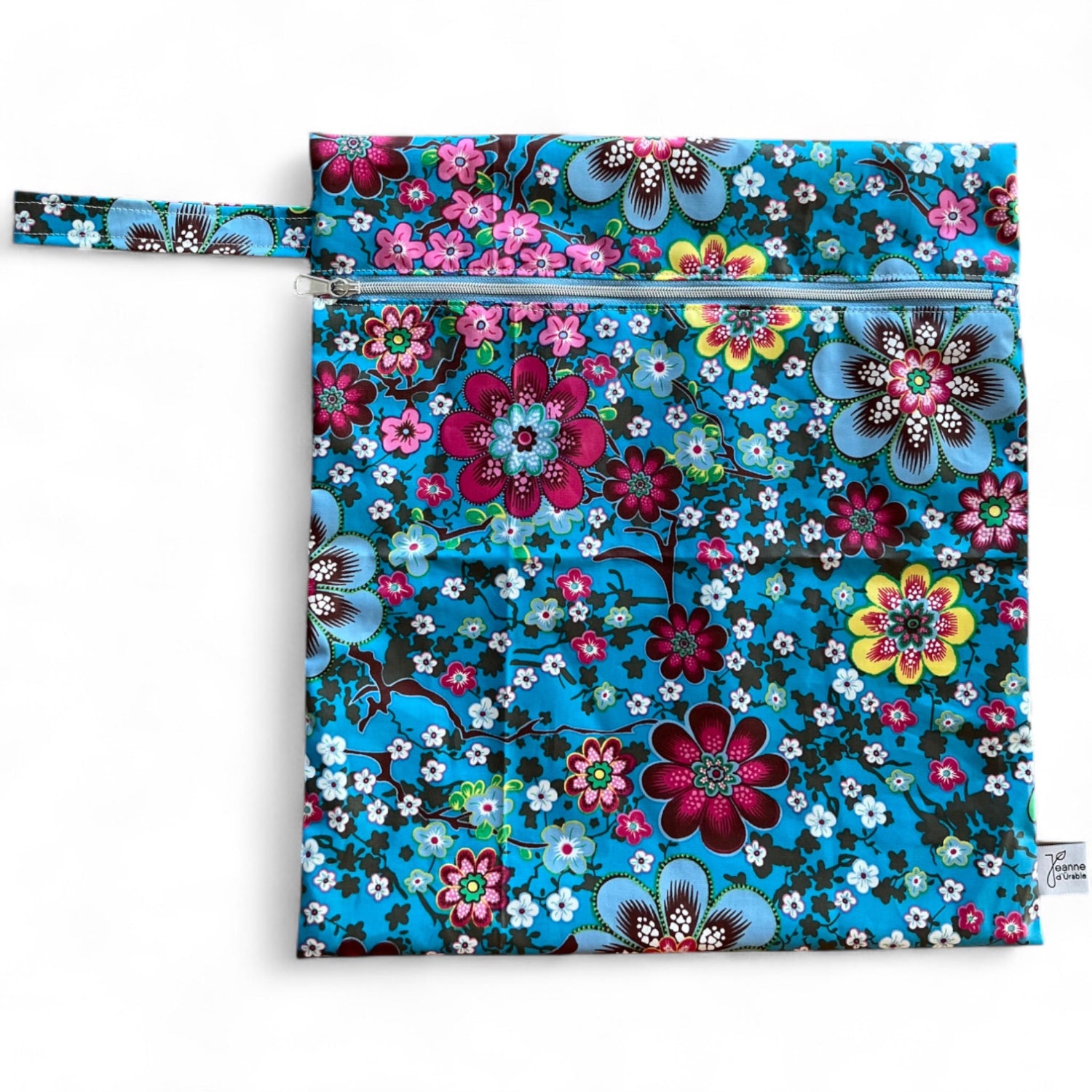 Tasche für nasse Badesachen; Wetbag mit Blumenmuster