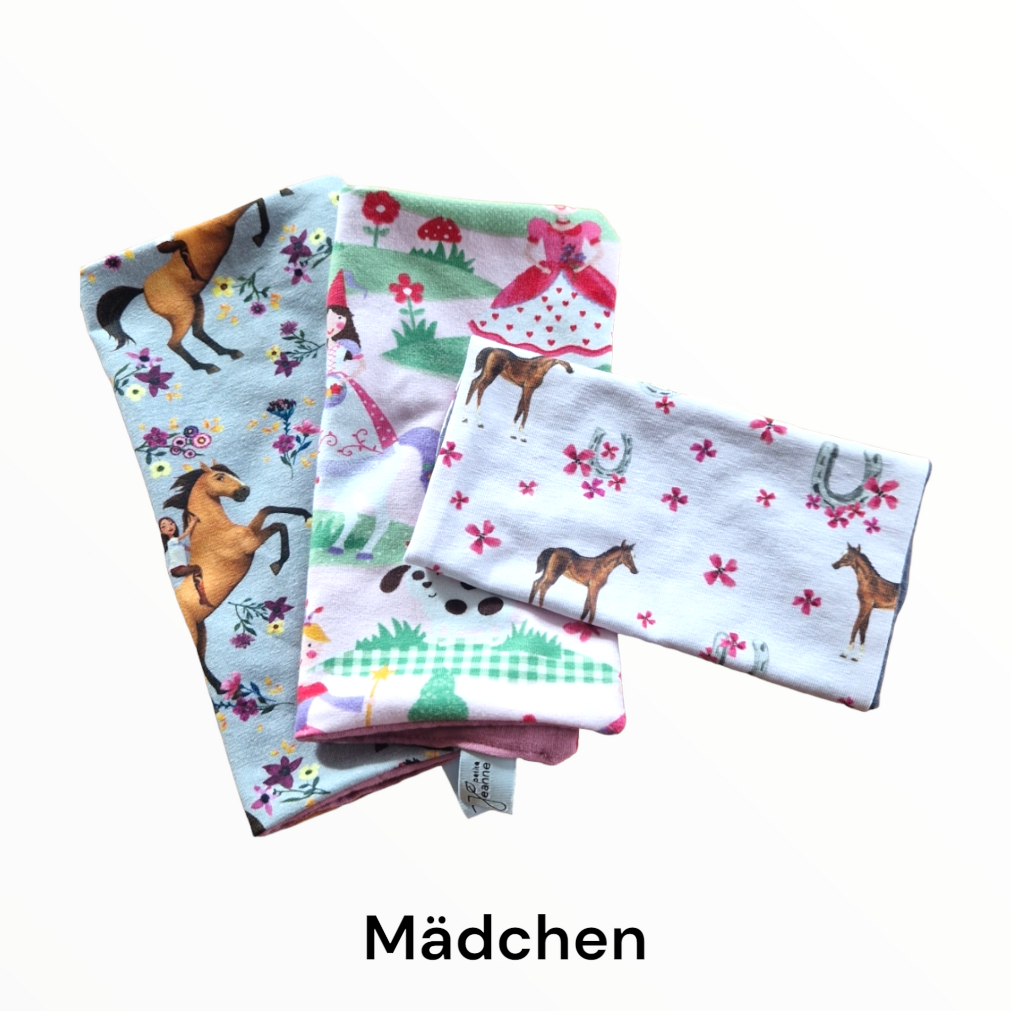 Lümpli/Mundtüchlein aus Stoffresten, assortiert für Mädchen